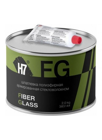 Оптом Полиэфирная шпатлевка H7 Fiber Glass армированная стекловолокном 2кг 383144
