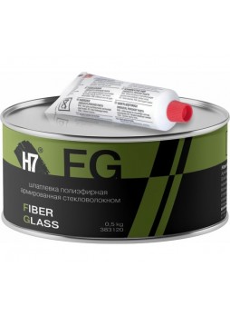 Оптом Полиэфирная шпатлевка H7 Fiber Glass армированная стекловолокном 0,5кг 383120