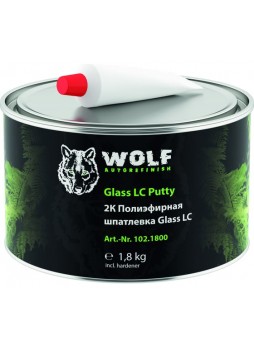 Оптом Полиэфирная шпатлевка WOLF Glas LC 8735 1.8 кг + отвердитель 102.1800