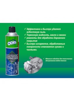 Оптом Профессиональный очиститель тормозов ODIS Brake & parts cleaner, 520мл Ds4661