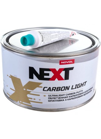 Оптом Шпатлевка NOVOL CARBON LIGHT с карбоном и стекловолокном, облегченная, банка 1 л, с отвердителем 90952
