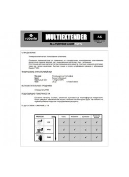 Оптом Шпатлевка ROBERLO multiextender полиэфирная, облегченная, универсальная + отв., 0.75 л 61003