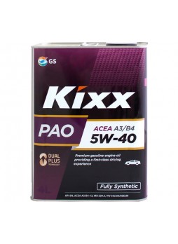 Оптом Синтетическое моторное масло KIXX PAO 5w-40 API SN/CF, ACEA A3/B4 4л L211044TE1