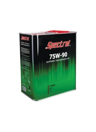 Оптом Синтетическое трансмиссионное масло Spectrol SYNAX 75W-90 GL-5, 3 л 9533