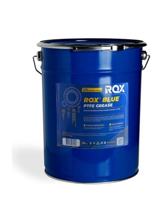 Оптом Синяя высокотемпературная смазка ROX BLUE PTFE GREASE ведро 18 кг R175