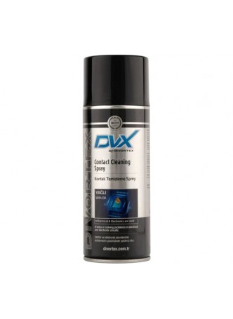 Оптом Спрей-очиститель электроконтактов DVX Contact Cleaning Spray with Oil со смазывающим, 0,4 л AER1405