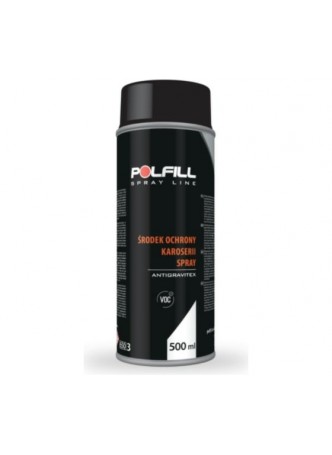 Оптом Средство для защиты кузова POLFILL SPRAY ANTIGRAVITEX черный, 500 мл 13-000018