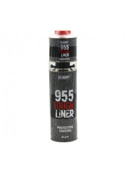 Оптом Сверхпрочное защитное покрытие TOUGH LINER 955 черн. 0,6л + Отвердитель 955 HB BODY комплект 9550209551