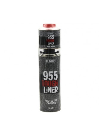 Оптом Сверхпрочное защитное покрытие TOUGH LINER 955 черн. 0,6л + Отвердитель 955 HB BODY комплект 9550209551