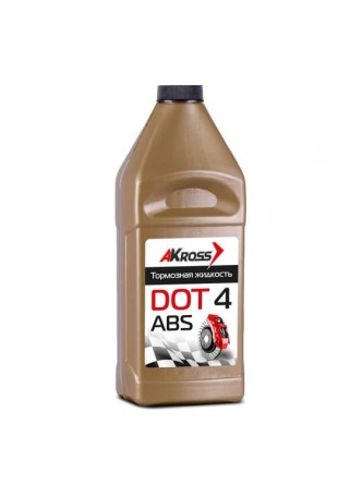 Оптом Тормозная жидкость AKross Dot-4 910 гр, золото AKS0002DOT