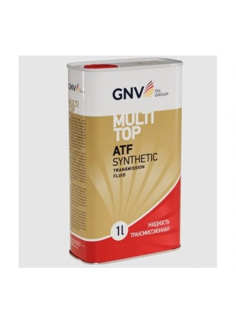 Оптом Трансмиссионная жидкость GNV MultiTop ATF Synthetic (мет.канистра 1 л.) Multi ATF GMT101213001755SYN0001