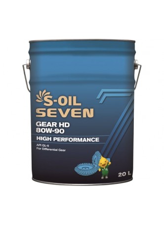 Оптом Трансмиссионное масло GEAR HD 80W-90 20 л S-OIL SEVEN E107806