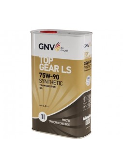 Оптом Трансмиссионное масло GNV Top Gear LS Synthetic 75W-90 (мет.канистра 1 л.) API GL-5 LS GTG1072015LS0007590001