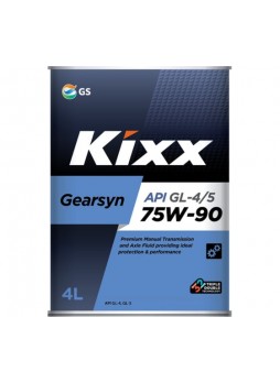 Оптом Трансмиссионное масло KIXX Gearsyn GL-4/5, 75W90, синтетическое, 4 л L296344TE1