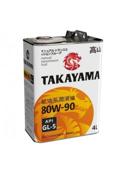 Оптом Трансмиссионное масло TAKAYAMA Transmission SAE 80W-90, API GL-5, 4 л 605595