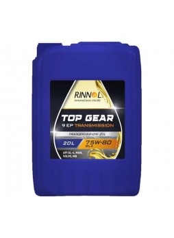 Оптом Трансмиссионное синтетическое масло RINNOL TOP GEAR 9 EP 75W80, GL4, 20 л 100803