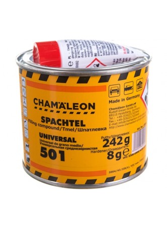 Оптом Универсальная шпатлевка CHAMAELEON среднезернистая вкл.отвердитель 0,250кг 15012
