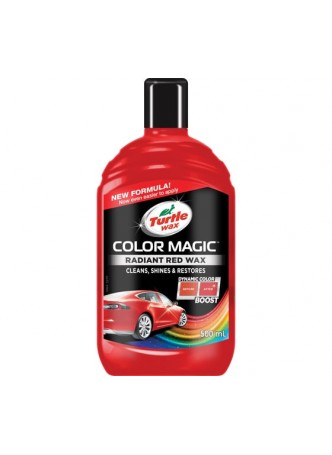 Оптом Восковой автополироль TURTLE WAX COLOR MAGIC RADIANT RED WAX красный, 500 мл 53240