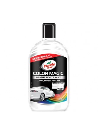 Оптом Восковой автополироль TURTLE WAX COLOR MAGIC BRIGHT WHITE WAX белый, 500 мл 53241