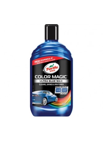 Оптом Восковой автополироль TURTLE WAX COLOR MAGIC ULTRA BLUE WAX синий, 500 мл 53238