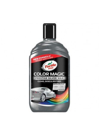 Оптом Восковой серебристый автополироль Turtle Wax COLOR MAGIC PRESTIGE SILVER WAX 500ML 53239