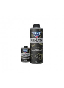 Оптом Защитное структурированное покрытие SOLID PROFESSIONAL ARMATA 790 гр. цвет черный, с отвердителем 210 гр 343.1010