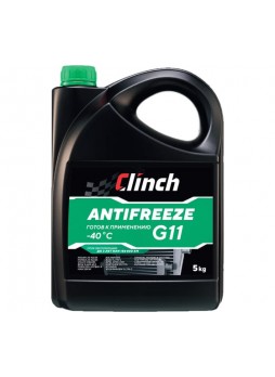 Оптом Зелёный антифриз Clinch HYBRID COOLANT G11 -40C, канистра 5кг 311235G