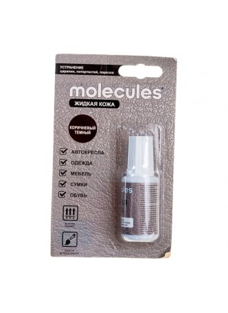 Оптом Жидкая кожа Molecules Коричневый тёмный KMLS733