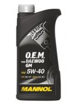 Масло моторное синтетическое "7711 O.E.M. for Daewoo GM 5W-40", 1л