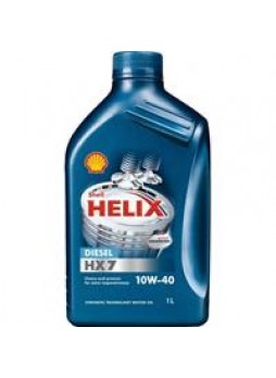 Масло моторное полусинтетическое "Helix Diesel HX7 10W-40", 1л