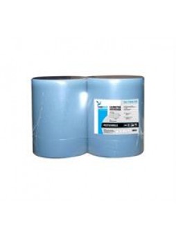 Салфетка протирочная / бумага / голубая / рулон / 2сл. , 35*37 см,1000л, 38 г/м2