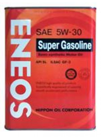 Масло моторное полусинтетическое SUPER GASOLINE SL 5W-30, 4л оптом