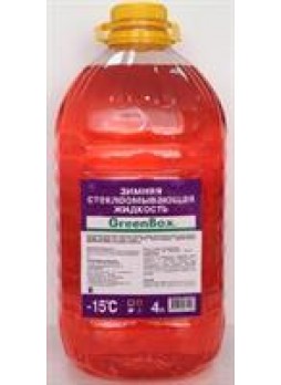 Жидкость стеклоомывающая зимняя "GreenBox-15C", 4л