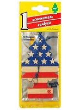 Елочка Американский флаг ароматизатор подвесной оптом