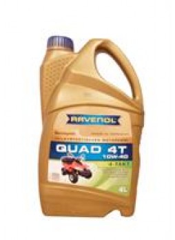 Масло моторное полусинтетическое "Quad 4T 10W-40", 4л