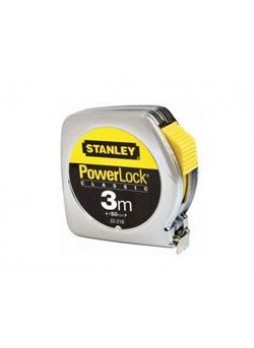 Рулетка powerlock с металлическим корпусом 3 м Stanley 0-33-218