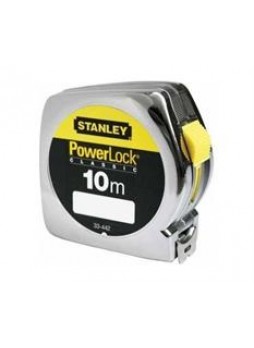 Рулетка powerlock с пластмассовым корпусом 10 м Stanley 0-33-442