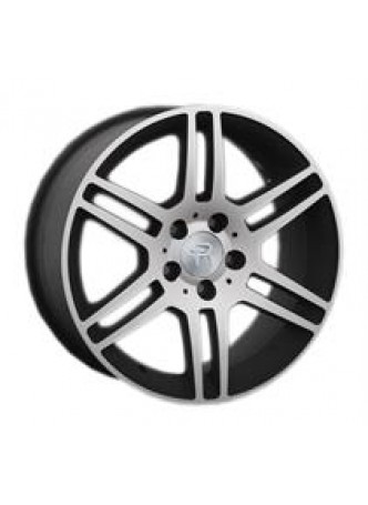 Диск колёсный литой MB66 7x16, 5x112, ET43, D66.6, черный с дымкой, полностью полированный (MBF) оптом