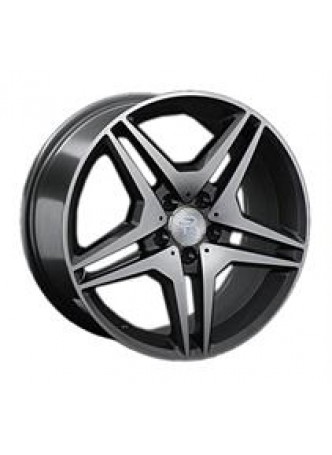 Диск колёсный литой MB96 7.5x17, 5x112, ET37, D66.6, серый глянец, полированнные спицы и обод (GMF) оптом