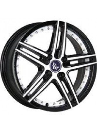 Диск колёсный литой X-1 7x18, 5x114,3, ET40, D66.1, черный+белый+белая полоса по ободу внутри (B+W+WSI) оптом