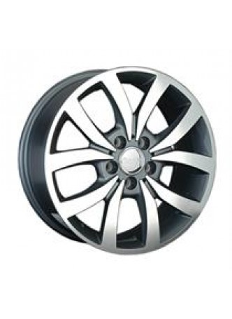 Диск колёсный литой MR125 7.5x17, 5x112, ET52.5, D66.6, серый глянец, полированнные спицы и обод (GMF) оптом