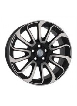 Диск колёсный литой "LR39 9.5x22, 5x120, ET49, D72.6, черный глянец, полированный (BKF)"