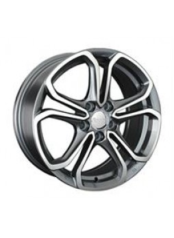 Диск колёсный литой "OPL62 7x17, 5x115, ET46, D70.1, серый глянец, полированнные спицы и обод (GMF)"