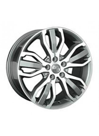 Диск колёсный литой LR45 9.5x21, 5x120, ET49, D72.6, черный глянец, полированнная лицевая сторона диска (BKF) оптом