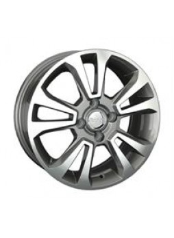 Диск колёсный литой "OPL57 6x15, 4x100, ET39, D56.6, черный глянец, полированнная лицевая сторона диска (BKF)"