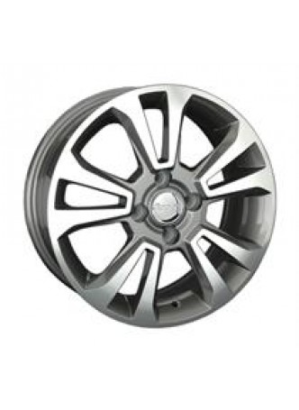 Диск колёсный литой OPL57 6x15, 4x100, ET39, D56.6, черный глянец, полированнная лицевая сторона диска (BKF) оптом
