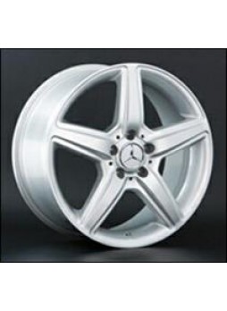 Диск колёсный литой "MB65 8.5x18, 5x112, ET38, D66.6, серый глянец, полированнные спицы и обод (GMF)"