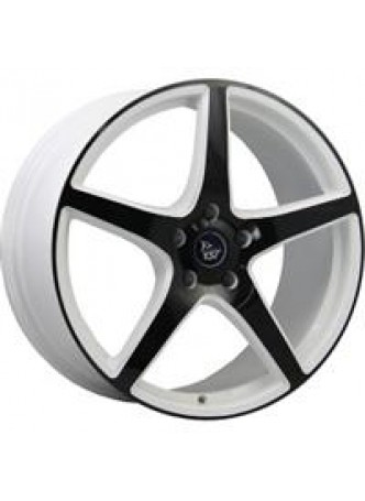 Диск колёсный литой X-9 7x18, 5x114,3, ET48, D67.1, белый+черный (W+B) оптом