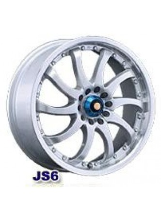 Диск колёсный литой "JS6 7x16, 8x114,3, ET48, D73, серебристый с полированным ободом"