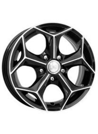 Диск колёсный литой Кристалл 6x15, 5x112, ET40, D66.6, алмаз черный оптом